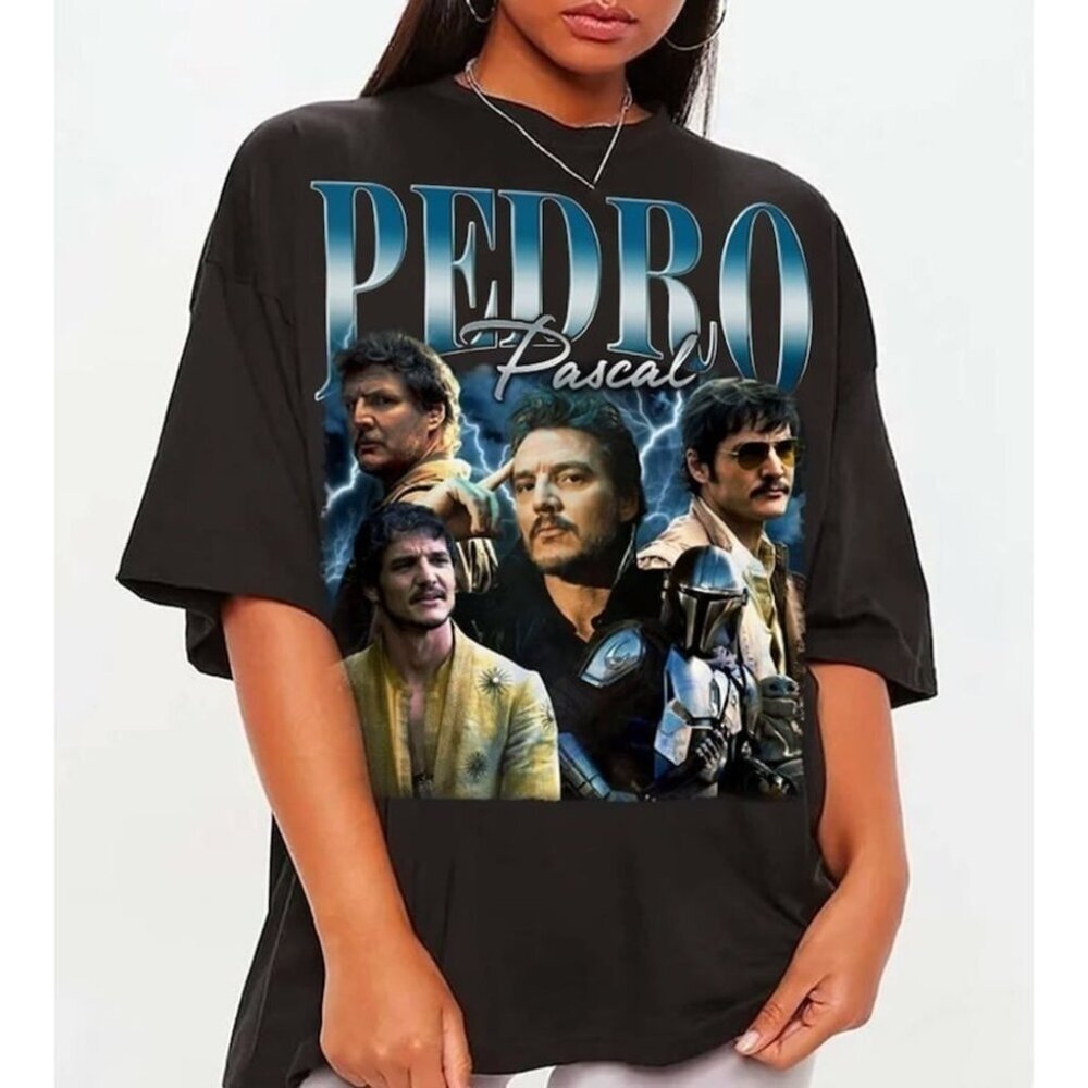 Pedro Pascal 90s Narco Fans Retro Gift Graphic Unisex T-Shirt  91